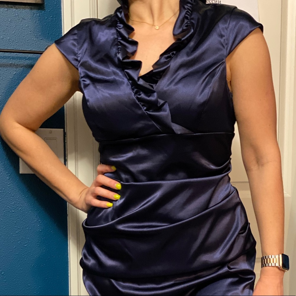 Dark blue/ Violet Evening Dress